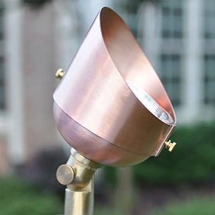 FL36 Lawndale Flood Directional - Copper Light | ClaroLux Landscape Lighting