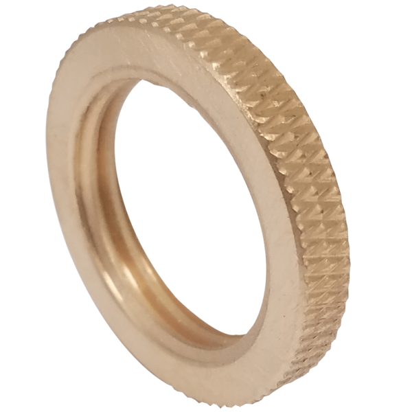 Knurled Brass Lock Nut